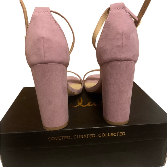 Lulu’s Women’s Taylor Chunky 4in High Heels Size 7 Dusty Lilac - Picture 4 of 6